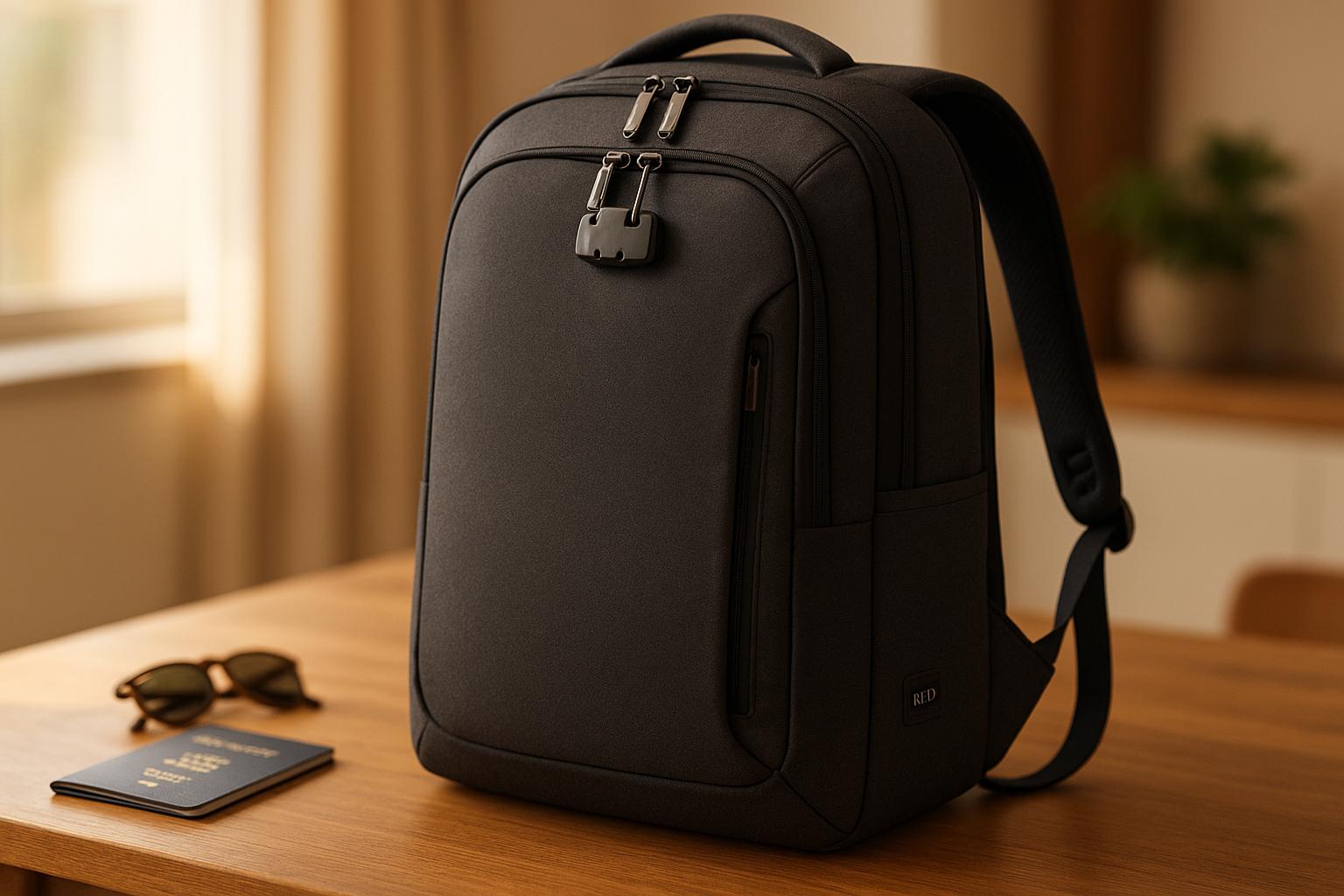 best security backpack for travel lightweight clamshell WITZMAN 45L Convertible Nylon Carry On Luggage Men while everything is further secured by lockable zips and other anti 4 Best Anti-Theft Backpacks of