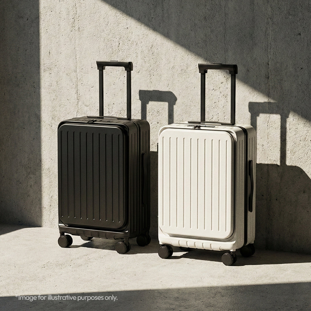 Front-Opening Multifunctional Hardside Suitcase 20/24/26"