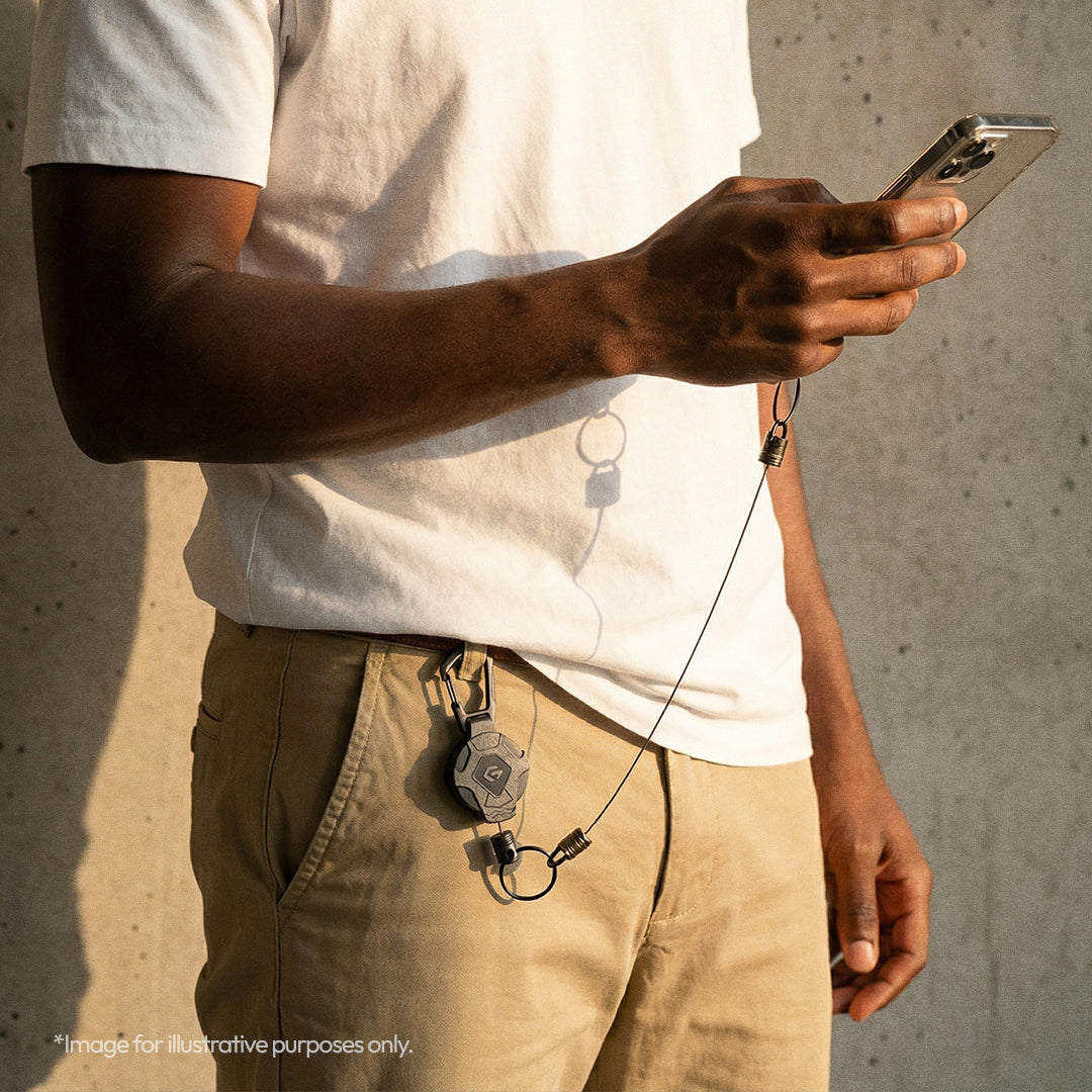 Heavy Duty Retractable Tactical Phone Keychain