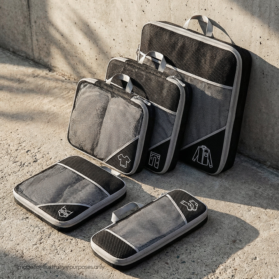 5-Piece Compression Travel Packing Cubes Set