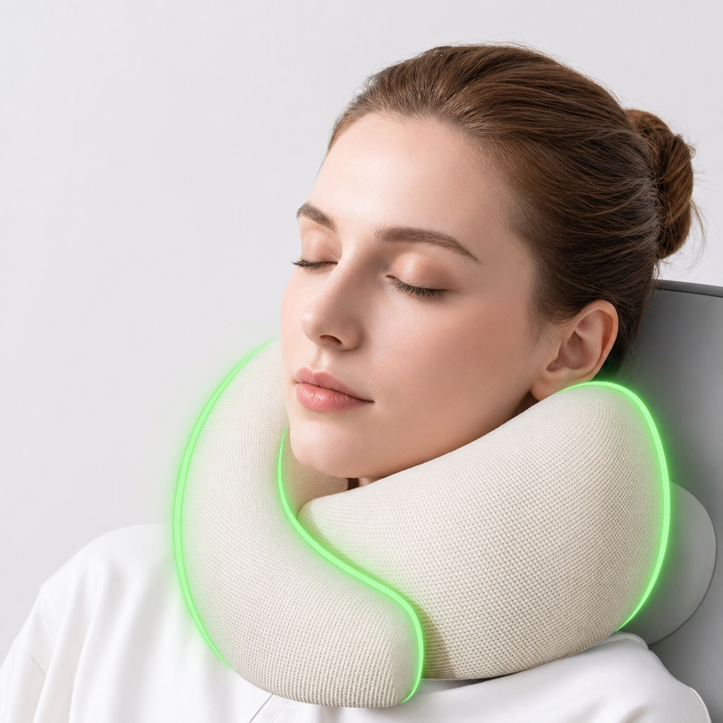 Portable Snail Memory Foam Travel Neck Pillow