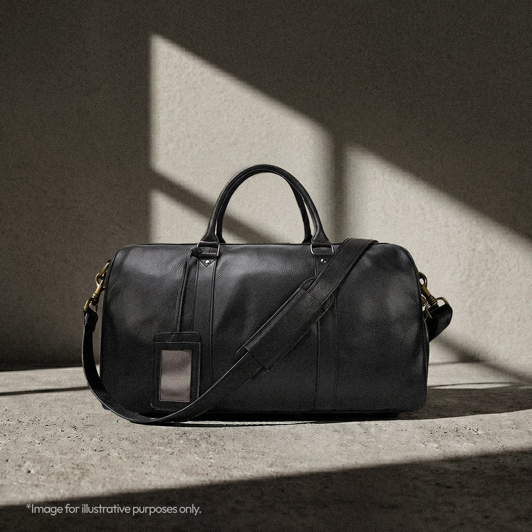 The Garrison - Full-Grain Leather Duffle with Shoe Compartment