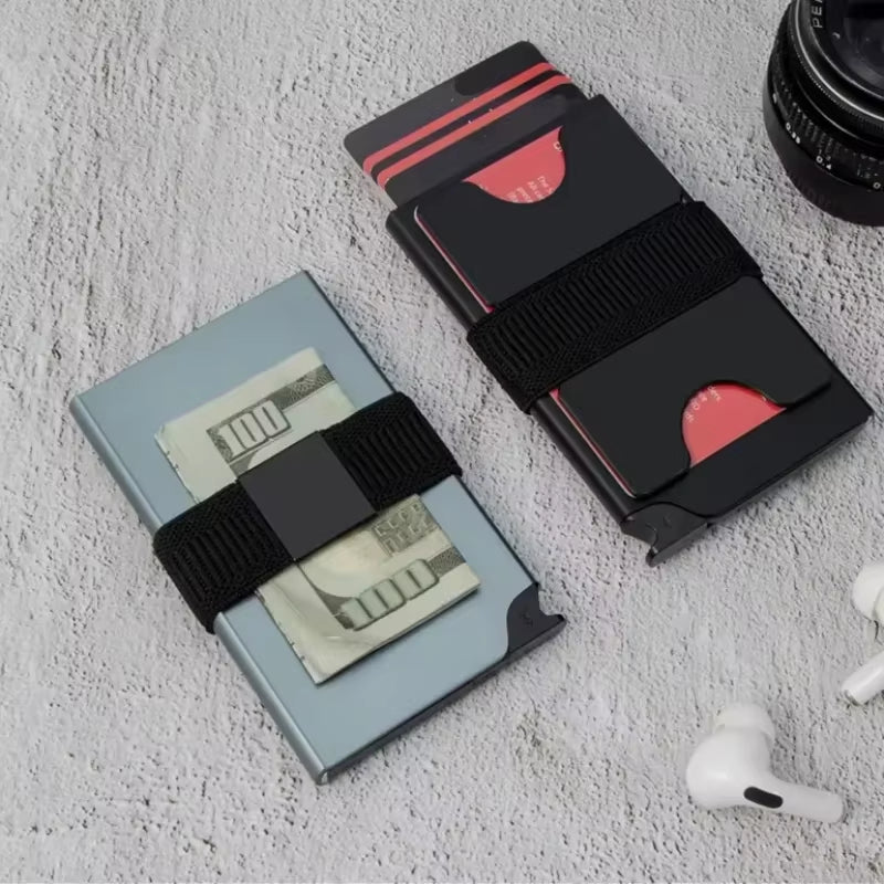 RFID Slide Vault Card Keeper with Strap