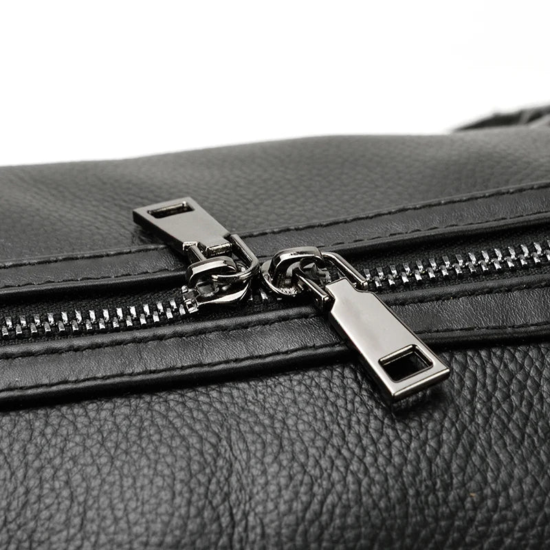 The Garrison - Full-Grain Leather Duffle with Shoe Compartment