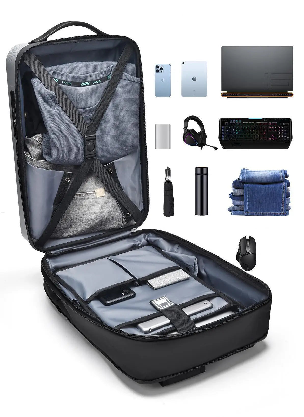Armor Shell Slim - Waterproof Hard Case Laptop Backpack (extendable versions available)