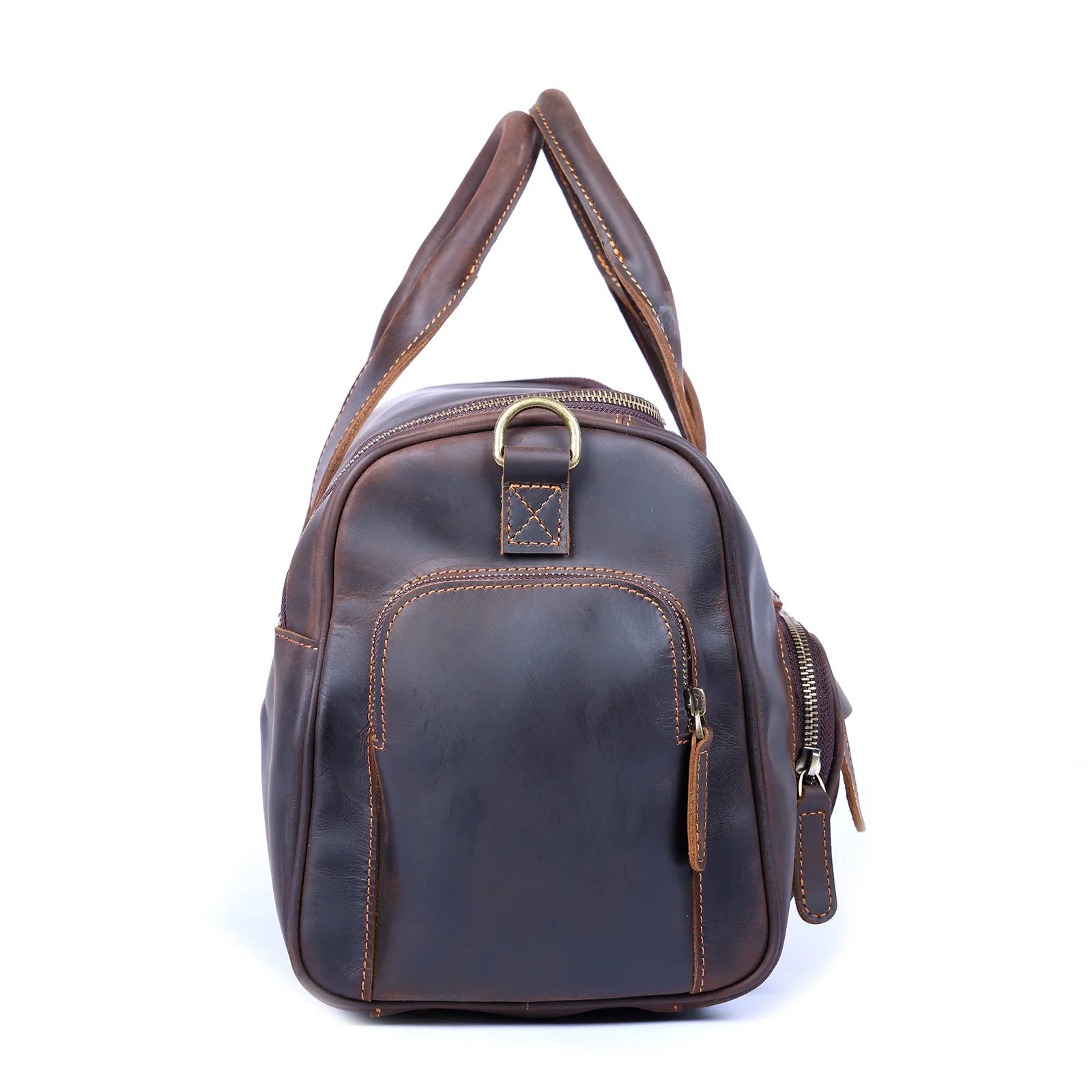The Brixton - Compact Crazy Horse Leather Travel Bag