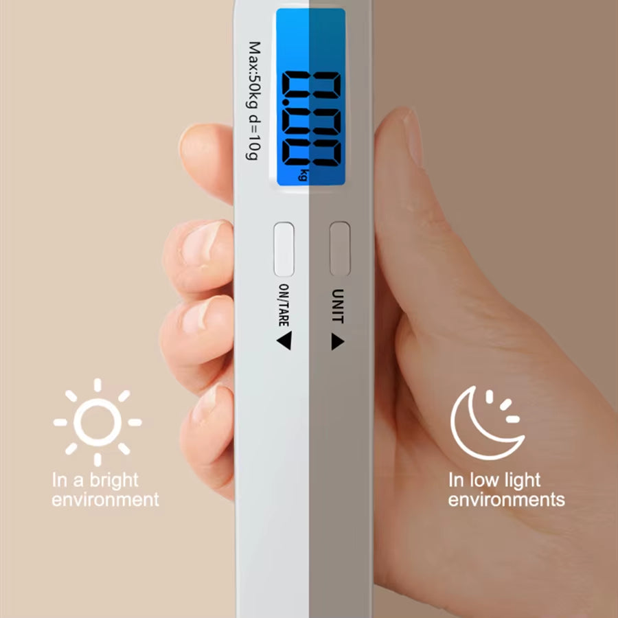Portable Digital Luggage Scale with Backlight 50Kg/110Lbs