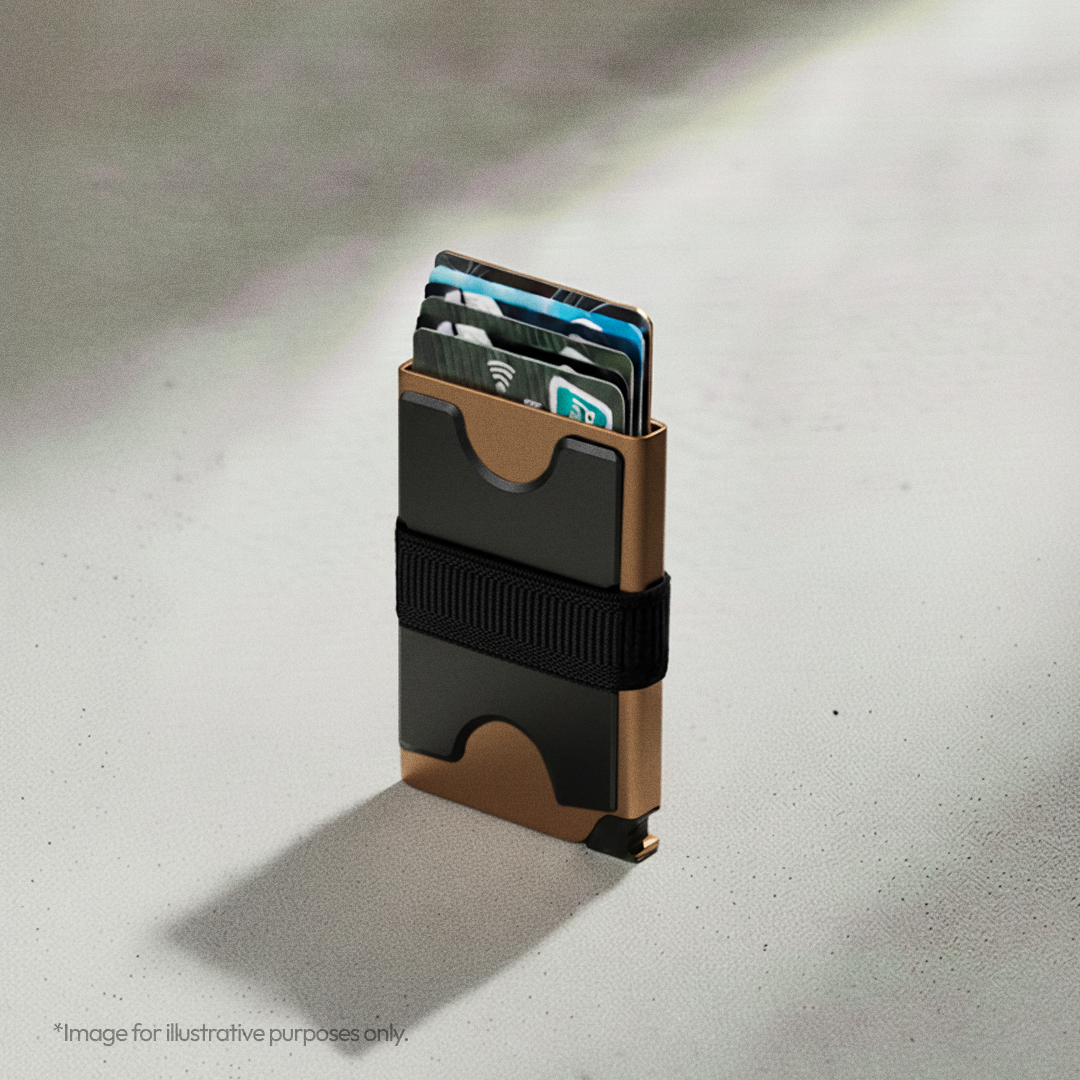 RFID Slide Vault Card Keeper with Strap