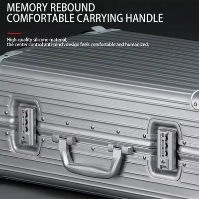 Premium Aluminum-Magnesium Alloy Rolling Suitcase 20-29"