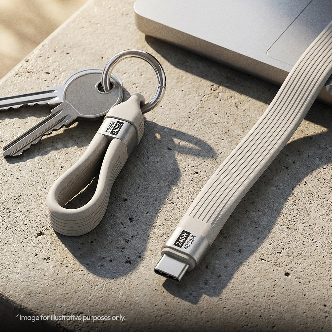 240W USB4 Keychain Charging & Data Cable