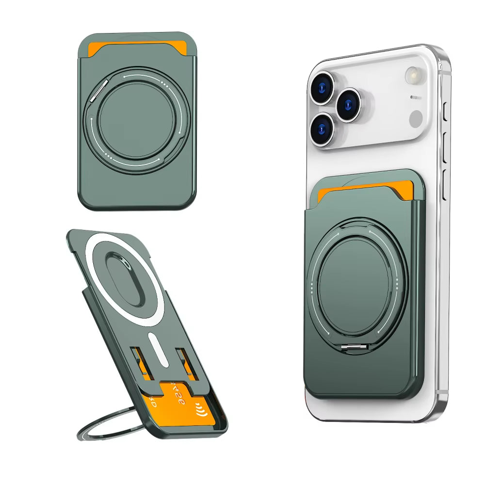 3-in-1 Magnetic Wallet Stand for iPhone