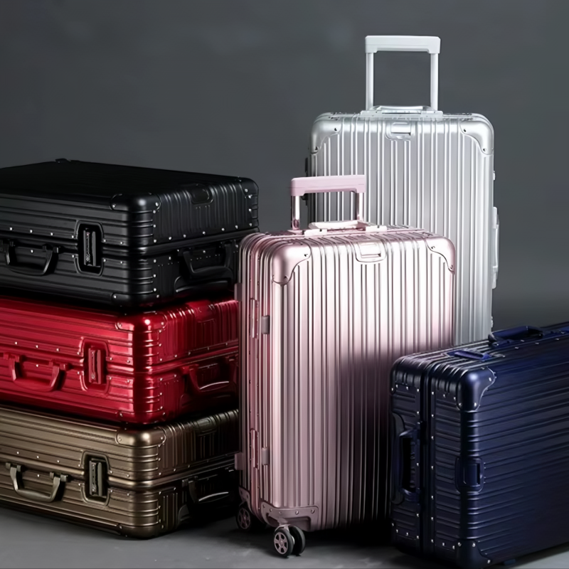 Premium Aluminum-Magnesium Alloy Rolling Suitcase 20-29"