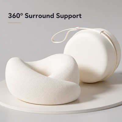 Portable Snail Memory Foam Travel Neck Pillow