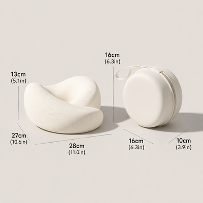 Portable Snail Memory Foam Travel Neck Pillow