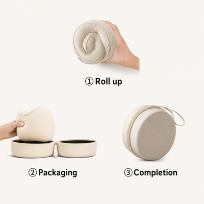 Portable Snail Memory Foam Travel Neck Pillow