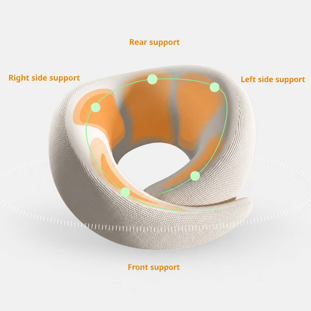 Portable Snail Memory Foam Travel Neck Pillow