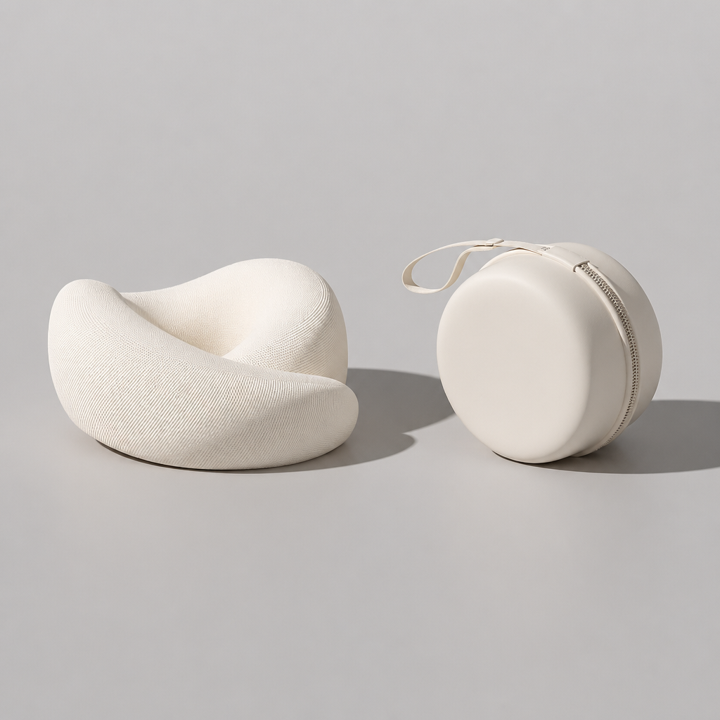 Portable Snail Memory Foam Travel Neck Pillow