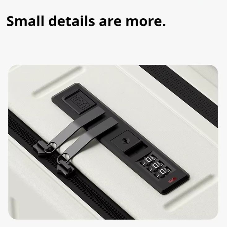 Ultimate Front-Opening Multifunctional Hardside Suitcase with USB Charging 20/24/26"