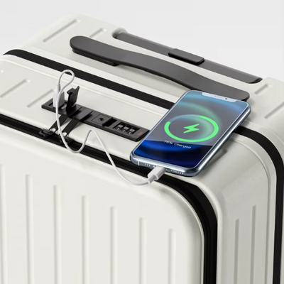 Ultimate Front-Opening Multifunctional Hardside Suitcase with USB Charging 20/24/26"