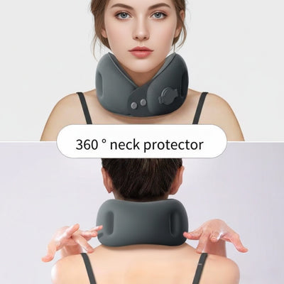 Portable Inflatable U-Shaped Travel Neck Pillow