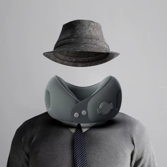 Portable Inflatable U-Shaped Travel Neck Pillow