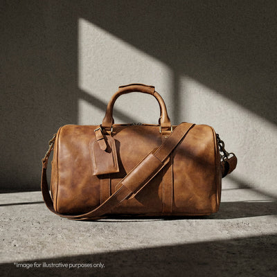 The Outpost - Crazy Horse Leather Duffle with Shoe Compartment