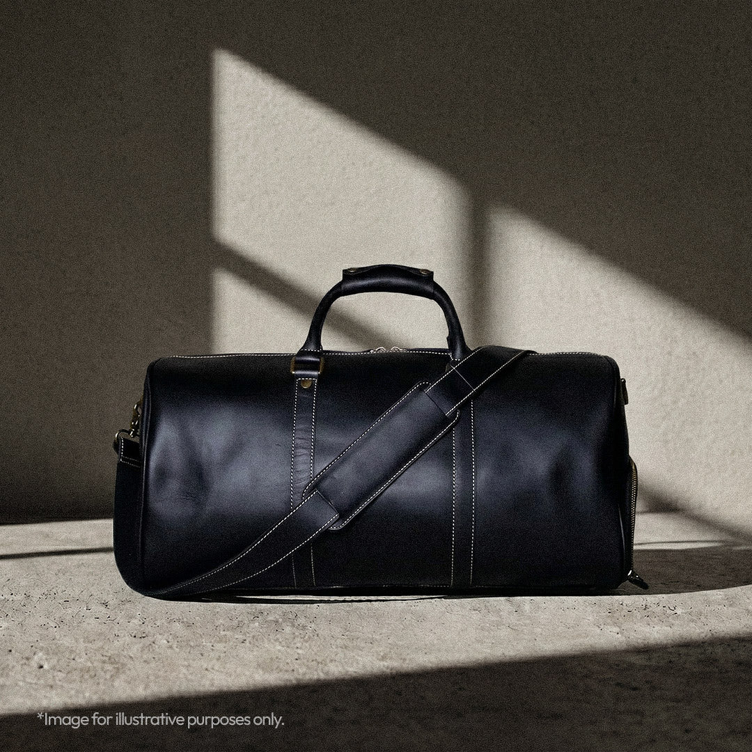 The Outpost - Crazy Horse Leather Duffle with Shoe Compartment