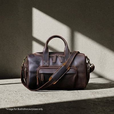 The Brixton - Compact Crazy Horse Leather Travel Bag
