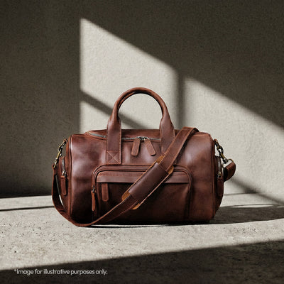 The Brixton - Compact Crazy Horse Leather Travel Bag