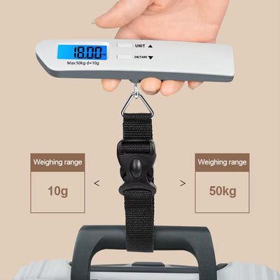 Portable Digital Luggage Scale with Backlight 50Kg/110Lbs 