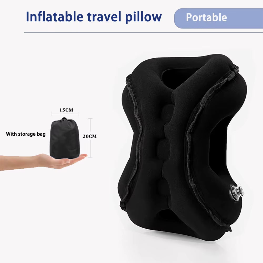 Inflatable Ergonomic Travel Multi-pose Pillow