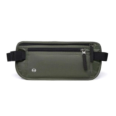 Slim RFID Blocking Travel Money Belt Pouch