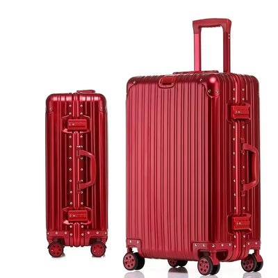 Premium Aluminum-Magnesium Alloy Rolling Suitcase 20-29"