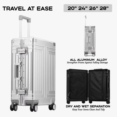 Ultimate All-Aluminum Magnesium Alloy Rolling Suitcase 2.0