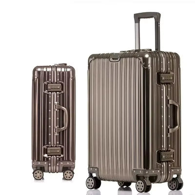 Premium Aluminum-Magnesium Alloy Rolling Suitcase 20-29"