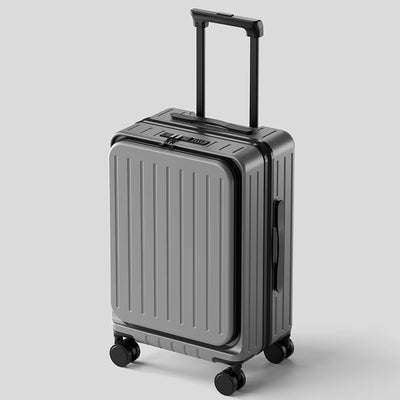 Ultimate Front-Opening Multifunctional Hardside Suitcase with USB Charging 20/24/26"