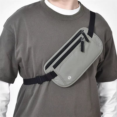 Slim RFID Blocking Travel Money Belt Pouch