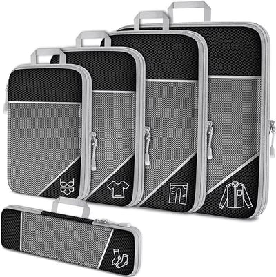5-Piece Compression Travel Packing Cubes Set