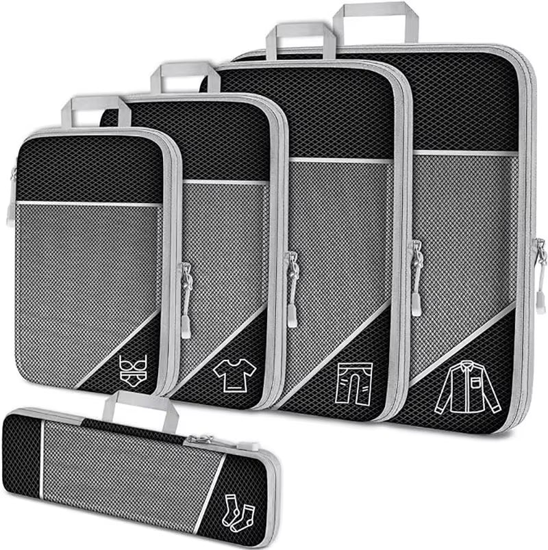 5-Piece Compression Travel Packing Cubes Set