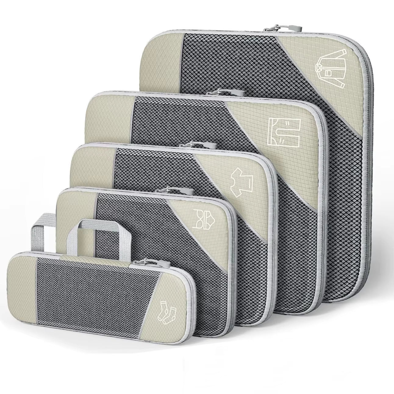 5-Piece Compression Travel Packing Cubes Set