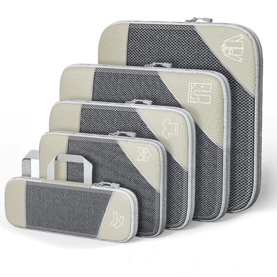 5-Piece Compression Travel Packing Cubes Set