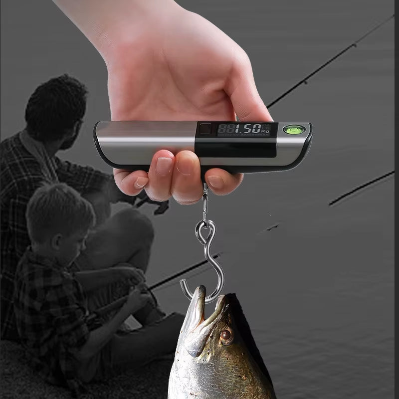 Portable Digital Luggage Scale with Built-in Ruler 50kg/110lbs
