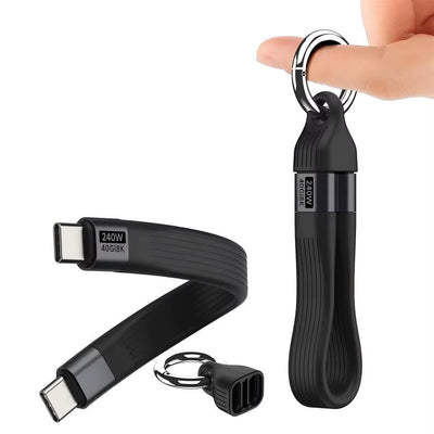 240W USB4 Keychain Charging & Data Cable