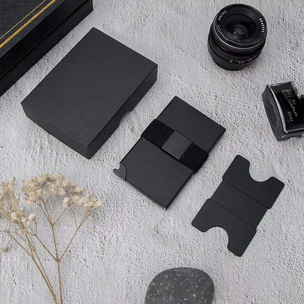 RFID Slide Vault Card Keeper with Strap