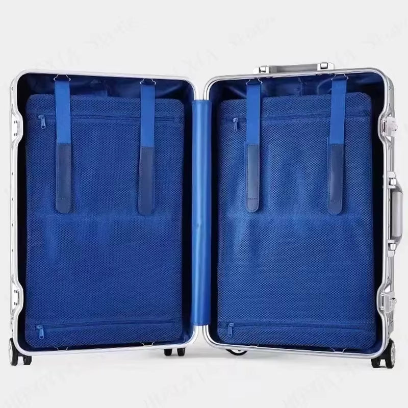 Premium Aluminum-Magnesium Alloy Rolling Suitcase 20-29"