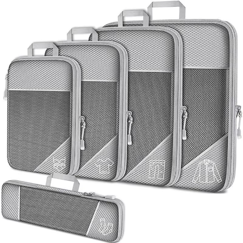 5-Piece Compression Travel Packing Cubes Set