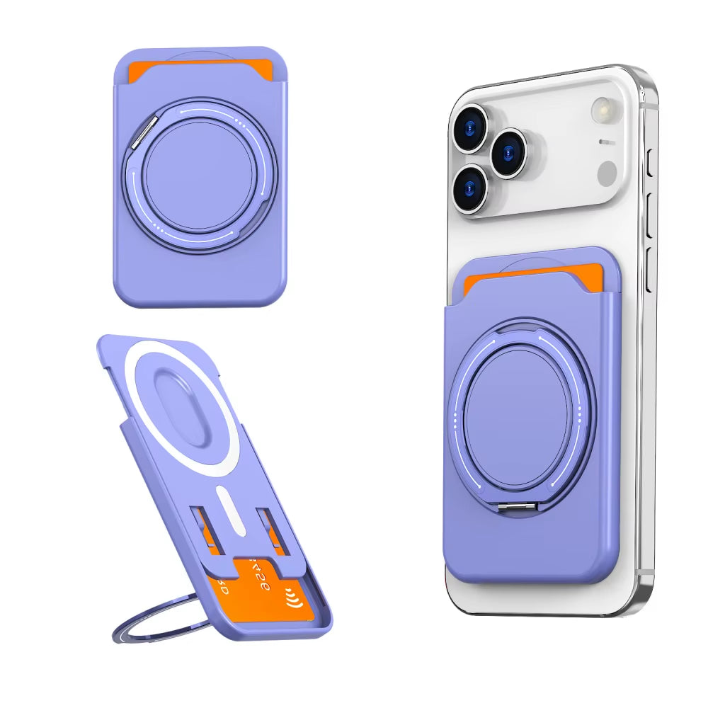 3-in-1 Magnetic Wallet Stand for iPhone