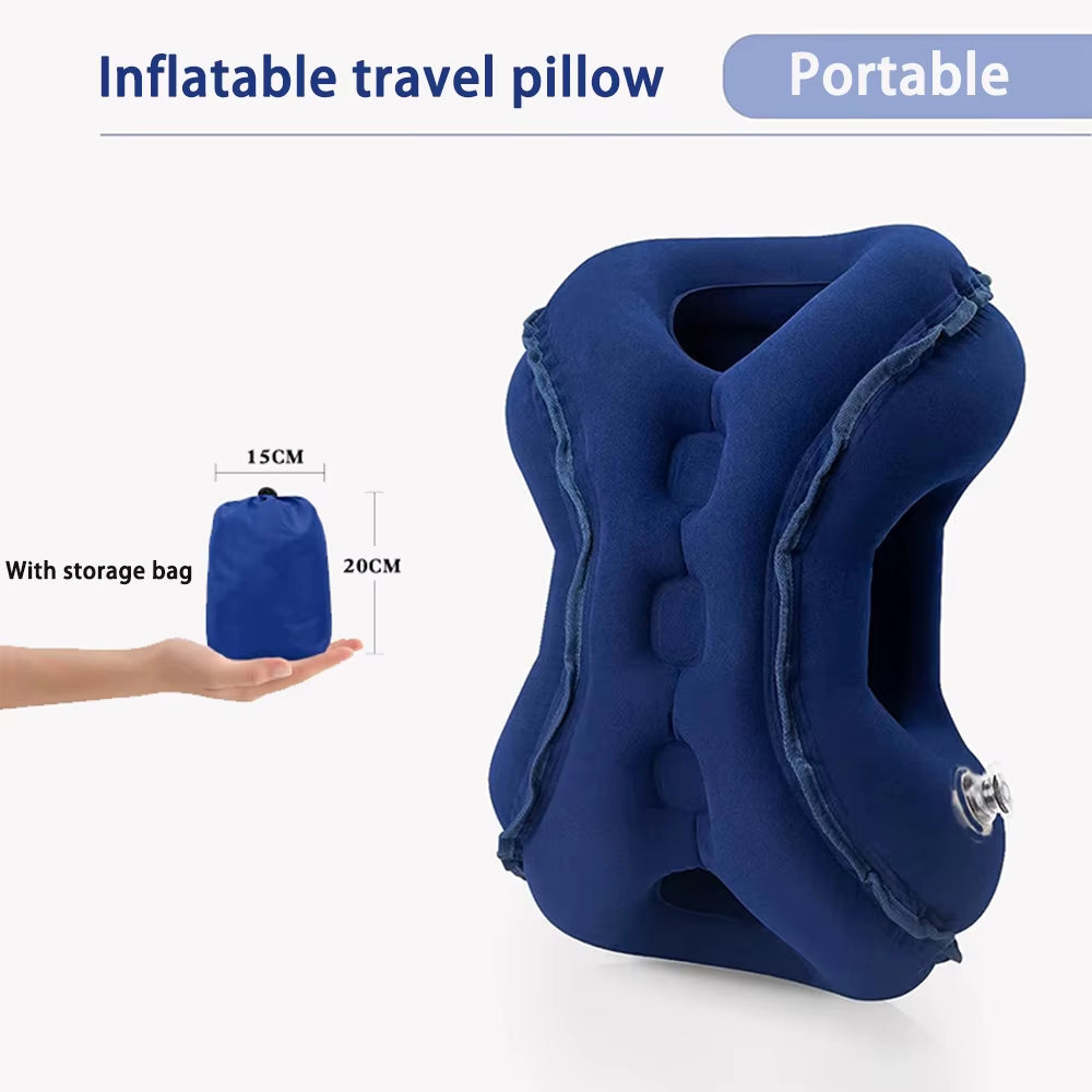 Inflatable Ergonomic Travel Multi-pose Pillow