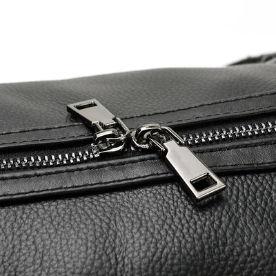 The Garrison - Full-Grain Leather Duffle with Shoe Compartment