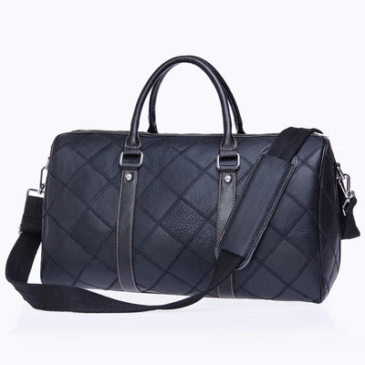 The Marquee - Quilted Cowhide Leather Travel Duffle